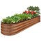 Best Choice Products 8x2x1ft Outdoor Metal Raised Oval Garden Bed, Planter Box for Vegetables, Flowers